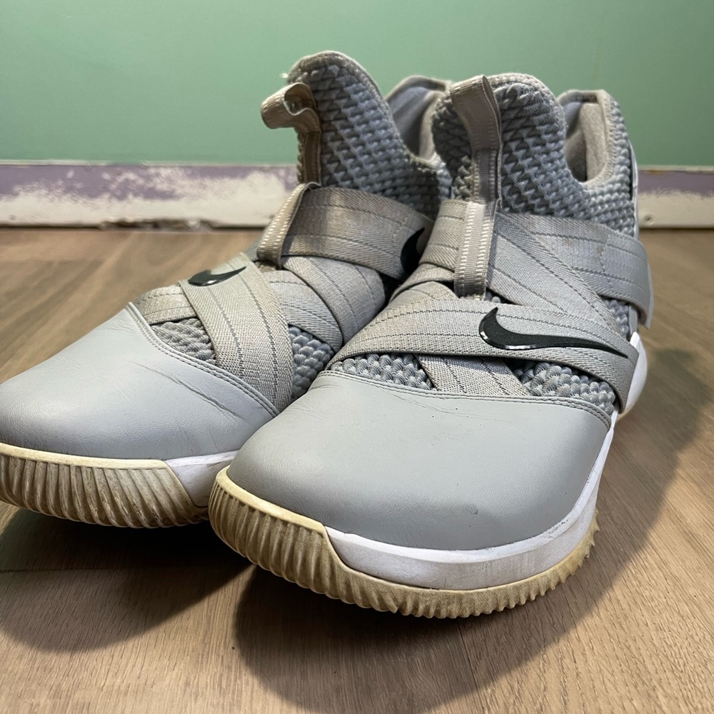 Nike Light Gray High-Top Sneakers